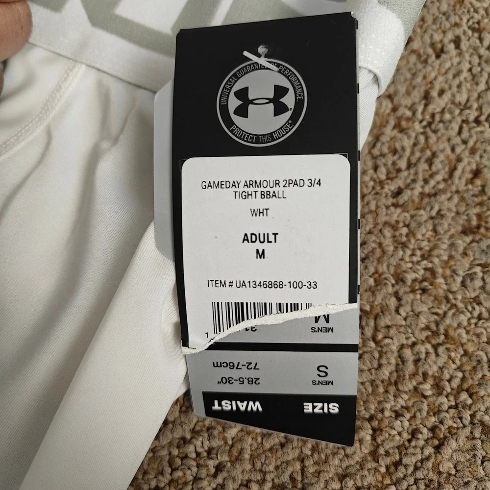 Under Armour Mens Compression‎ Heatgear Padded Tights White M Style UA1248862